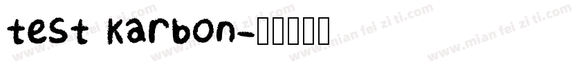 test karbon字体转换